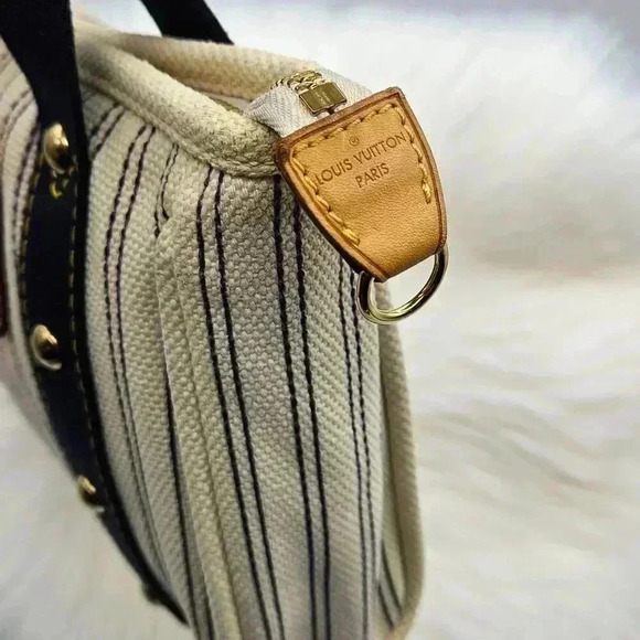 Louis Vuitton Cabas  Limited Edition Navy Striped Antigua - Picture 7 of 16